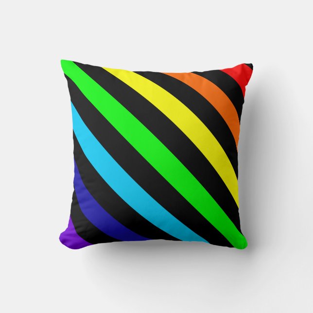Rainbow Rand Pillow Kudde (Framsida)