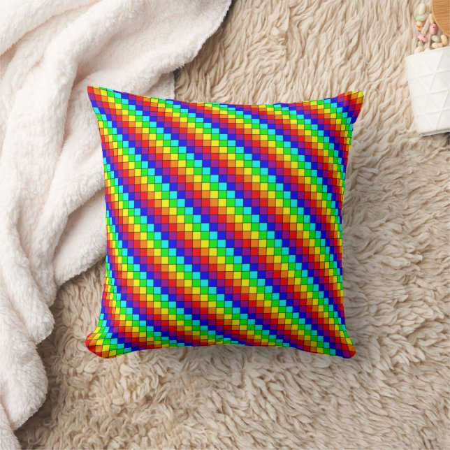 Rainbow Rand - Pillow Kudde (Filt)