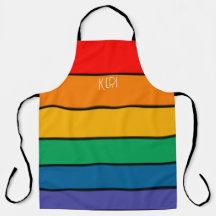 Rainbow Rand Pride Flagga LGBTQ Monogram - Namn