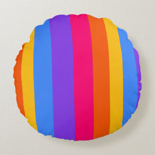 Rainbow Rand Rund Kudde