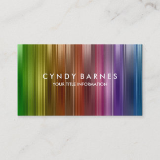 Rainbow Rand Sheen Affärskort Visitkort