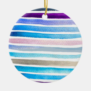 Rainbow rand söt vattenfärgskeramisk ornament