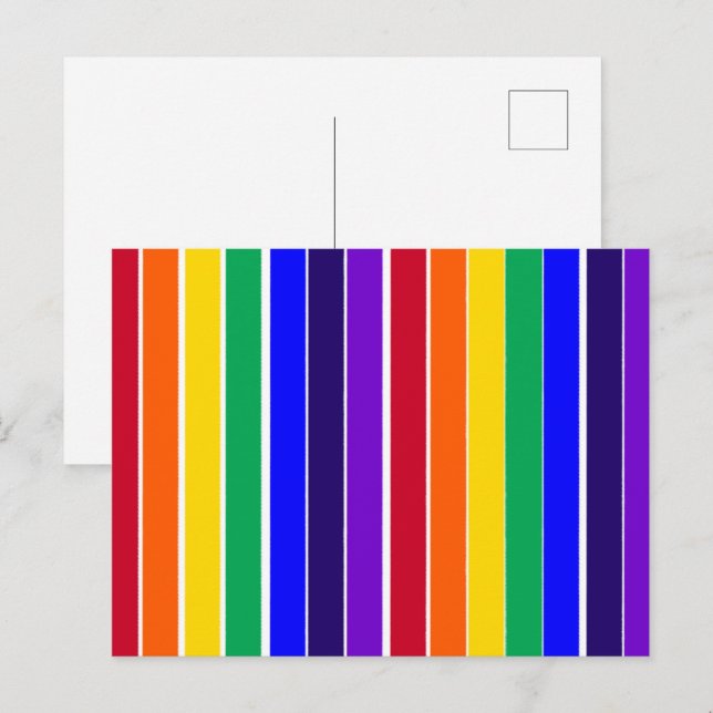 Rainbow Rand Vykort (Fram/baksida)