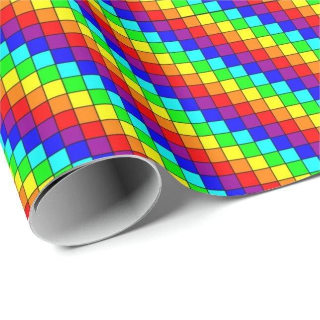 Rainbow Rand - Wrapping Papper Presentpapper (Rullad Hörn)