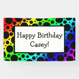 Rainbow Random Polka dots (Anpassade)