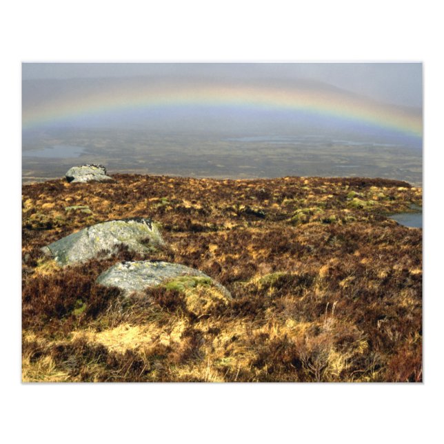 Rainbow Rannoch Moor Postcard Poster fotoblock C (Framsidan)