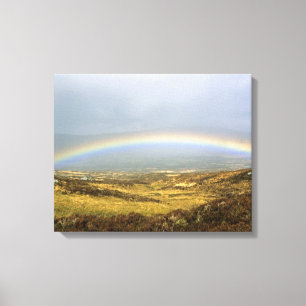 Rainbow Rannoch Moor Scotland Postcard Poster Phot Canvastryck