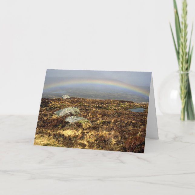 Rainbow Rannoch Moor vycard Kort (Framsida)