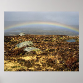Rainbow Rannoch Moor vycard Poster
