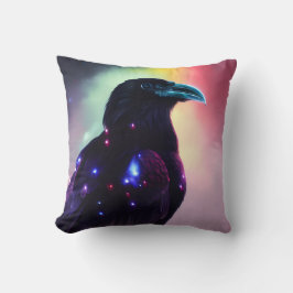 Rainbow Raven Kudde