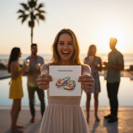 Rainbow Reef Flinflip flops, anpassningsbar Pappersservett