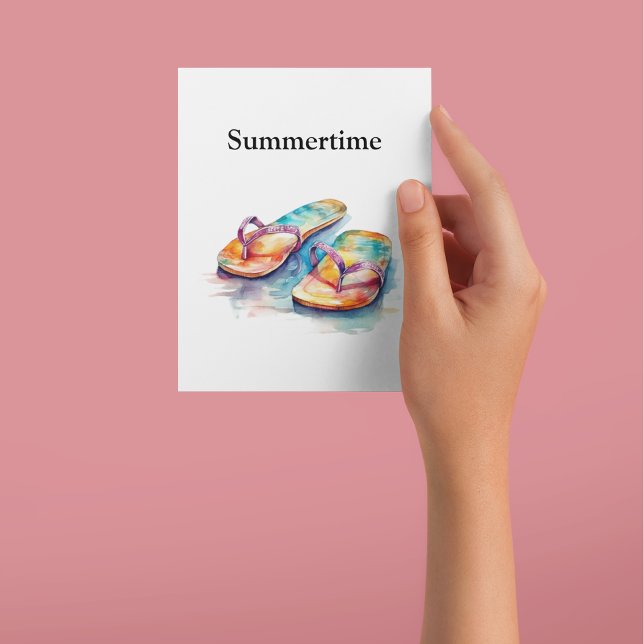 Rainbow Reef Flinflip flops, anpassningsbar Vykort (Skapare uppladdad)