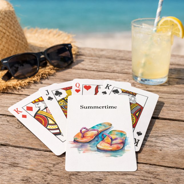 Rainbow Reef Flip Flops, anpassade Casinokort (Skapare uppladdad)
