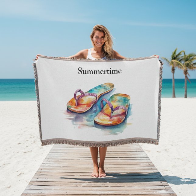 Rainbow Reef Flip Flops, anpassningsbar Filt (Skapare uppladdad)