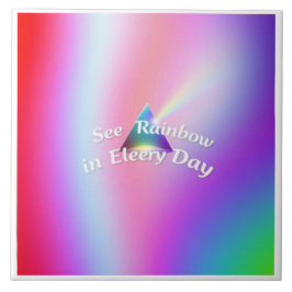 Rainbow Reflections Kakelplatta