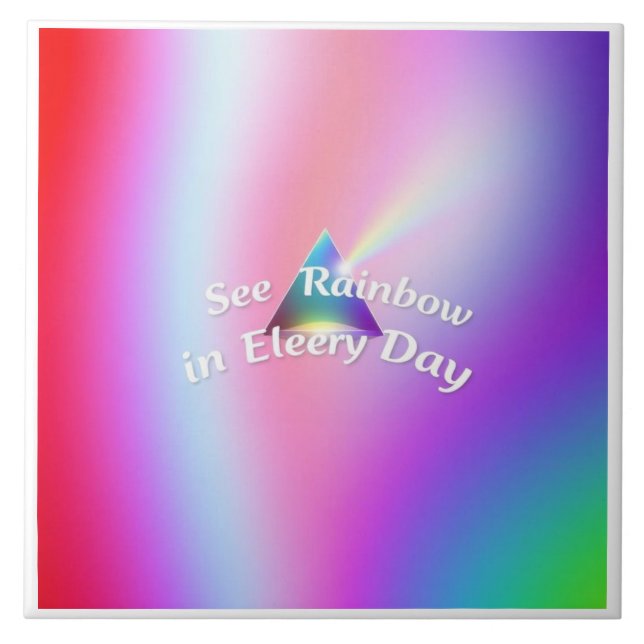 Rainbow Reflections Kakelplatta (Framsidan)
