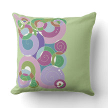 Rainbow Retro Spiral Art Abstraction Dusty Lilac
