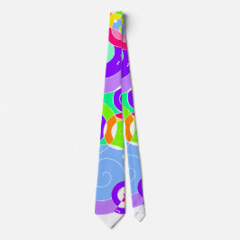 Rainbow Retro Spiral Art Abstraction Lila White Slips