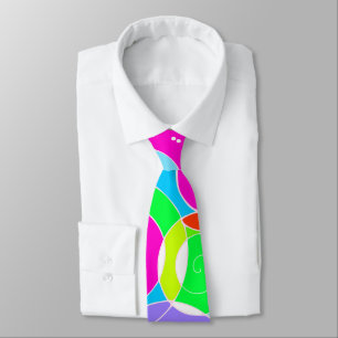 Rainbow Retro Spiral Art Abstraction Rosa Slips