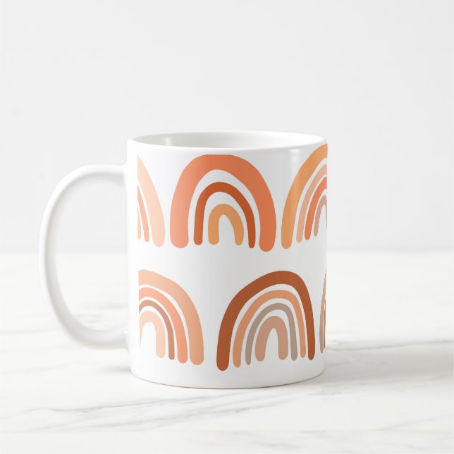 Rainbow Reverie: Vintage Vibrance Kaffemugg (Vänster)