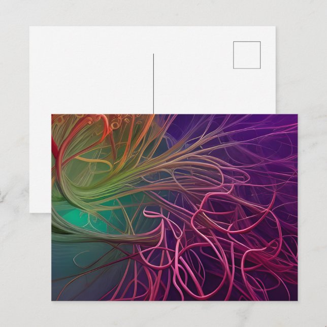 Rainbow Rhizomes Vykort (Fram/baksida)