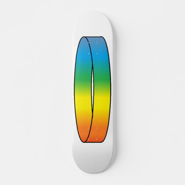 Rainbow Ring Skatedäcket Skateboard Bräda 20,5 Cm (Framsida)