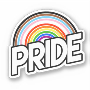 Rainbow Ringar Progress-Pride Klistermärken