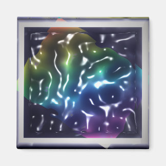 Rainbow Ripples sura vätske-Post-it-lapp Magnet