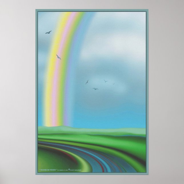 " RAINBOW RIVER " från Robert Singletary Poster (Framsidan)
