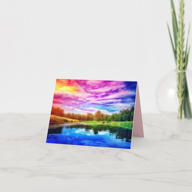 RAINBOW RIVER GREETARD KORT (Framsida)