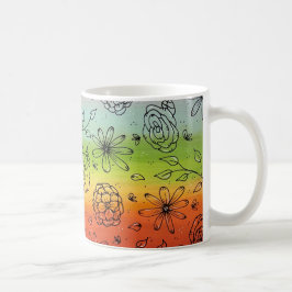 Rainbow River of Flowers Coffee Mugg