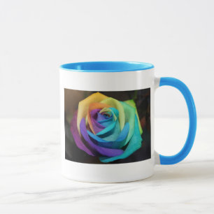 Rainbow Ro Blommars Park Party Shower Kärlek Art Mugg