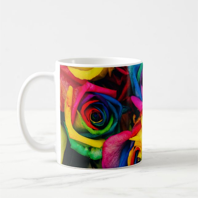 Rainbow Ro i Glorious Färg Kaffemugg (Vänster)