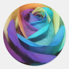 Rainbow Ro Kärlek Flower Miss-you Peace Destiny Runt Klistermärke