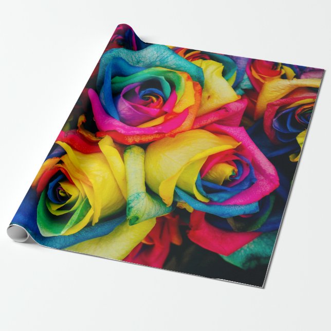 Rainbow Ro Wrapping Papper Presentpapper (Utrullad)