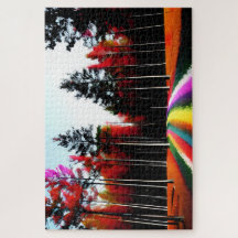 Rainbow Road through Enchanted Autumn Forest