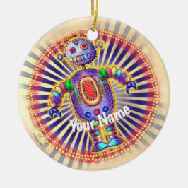 Rainbow Robot ornament