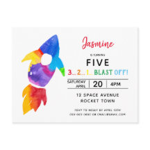 Rainbow Rocket Frakt Rymden Födelsedagsfest