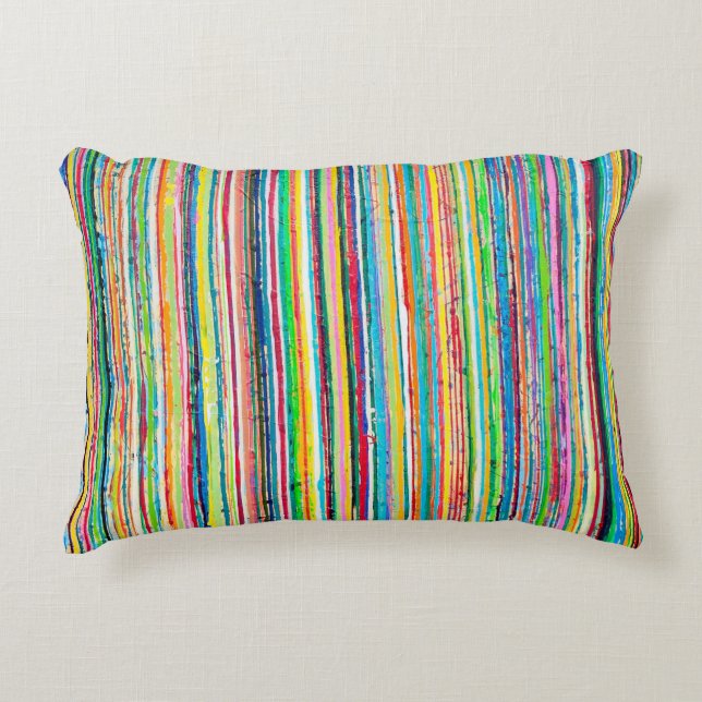 Rainbow Roll Poly accent Pillow Prydnadskudde (Framsidan)