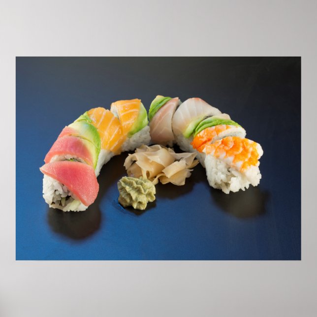 Rainbow Roll Sushi Poster (Framsidan)