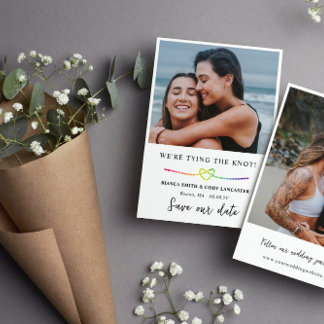 Rainbow Rope Heart HGBT Gifter sig Spara Datumet