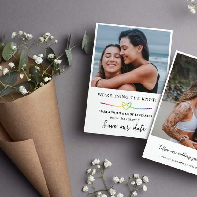 Rainbow Rope Heart HGBT Gifter sig Spara Datumet (Skapare uppladdad)