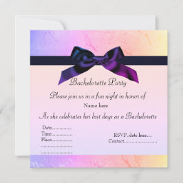 RAINBOW ROSA BACHELORETTE INVIKTION INBJUDNINGAR