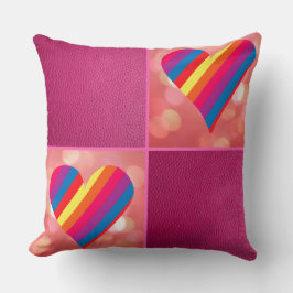 Rainbow Rosa Kudde