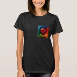 Rainbow Rose Cube T Shirt