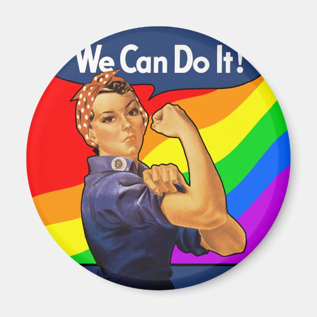 Rainbow Rosie Magnet (Framsidan)