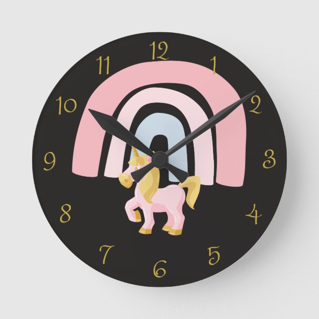 Rainbow Round Clock Rund Klocka (Framsida)