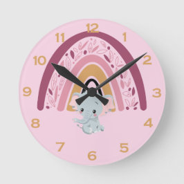 Rainbow Round Clock Rund Klocka