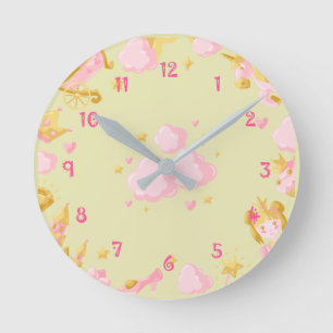 Rainbow Round Clock Rund Klocka