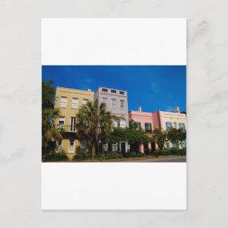 Rainbow Row Charleston, SC Vykort